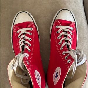 Converse Red High-Top Sneakers